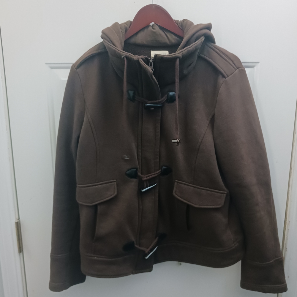 Maurices Dark Brown Fleece Jacket